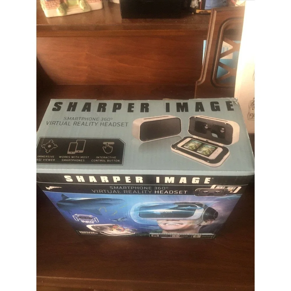 Smartphone 360 Degree Virtual Reality Headset Sharper Image NEW